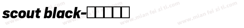 scout black字体转换